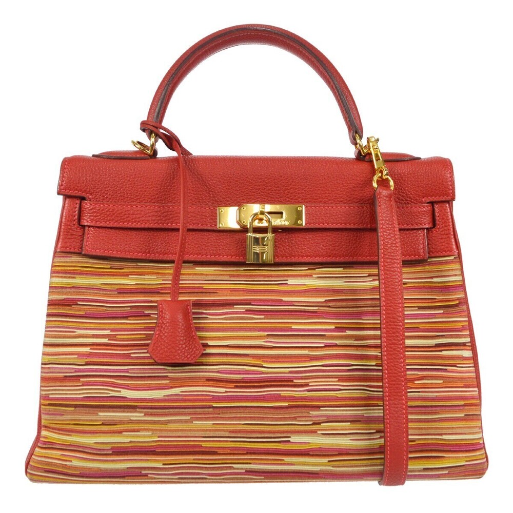 Hermes Kelly Vibrato and Box Calf with Gold Hardware 32